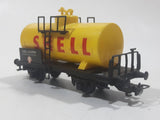Kleinbahn HO Scale SHELL Tanker Tank Wagon Car Yellow and Black Plastic and Metal Train Car Vehicle Made in Austria