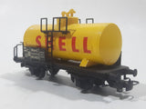 Kleinbahn HO Scale SHELL Tanker Tank Wagon Car Yellow and Black Plastic and Metal Train Car Vehicle Made in Austria