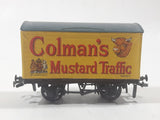 PECO HO Scale Colman's Mustard Traffic Reefer Box Car Yellow Plastic and Metal Train Car Vehicle