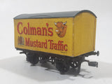 PECO HO Scale Colman's Mustard Traffic Reefer Box Car Yellow Plastic and Metal Train Car Vehicle
