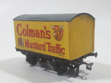 PECO HO Scale Colman's Mustard Traffic Reefer Box Car Yellow Plastic and Metal Train Car Vehicle