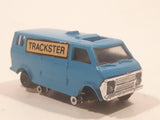 Bachmann HO Scale Trackster Inspection Car Blue Metal Train Car Vehicle Missing a Wheel