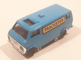 Bachmann HO Scale Trackster Inspection Car Blue Metal Train Car Vehicle Missing a Wheel
