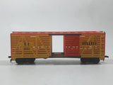 Tyco HO Scale KC 40394 Durango Box Car Yellow and Orange Plastic Train Car Vehicle Made in Hong Kong
