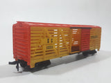 Tyco HO Scale KC 40394 Durango Box Car Yellow and Orange Plastic Train Car Vehicle Made in Hong Kong