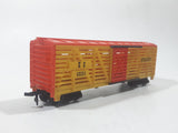 Tyco HO Scale KC 40394 Durango Box Car Yellow and Orange Plastic Train Car Vehicle Made in Hong Kong