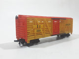 Tyco HO Scale KC 40394 Durango Box Car Yellow and Orange Plastic Train Car Vehicle Made in Hong Kong