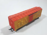 Tyco HO Scale KC 40394 Durango Box Car Yellow and Orange Plastic Train Car Vehicle Made in Hong Kong