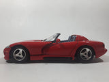 Burago Dodge Viper RT/10 Red 1/24 Scale Die Cast Toy Car Vehicle with Opening Doors and Hood Crack in Windshield