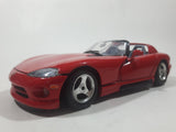 Burago Dodge Viper RT/10 Red 1/24 Scale Die Cast Toy Car Vehicle with Opening Doors and Hood Crack in Windshield