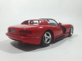 Burago Dodge Viper RT/10 Red 1/24 Scale Die Cast Toy Car Vehicle with Opening Doors and Hood Crack in Windshield
