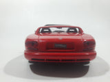 Burago Dodge Viper RT/10 Red 1/24 Scale Die Cast Toy Car Vehicle with Opening Doors and Hood Crack in Windshield