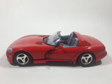 Burago Dodge Viper RT/10 Red 1/24 Scale Die Cast Toy Car Vehicle with Opening Doors and Hood Crack in Windshield