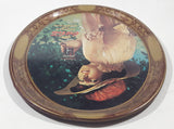 Vintage 1976 Reproduction of 1916 Coca Cola World War 1 Girl Advertisement 10 1/2" x 12 3/4" Oval Shaped Tin Metal Beverage Serving Tray