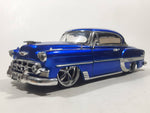 Jada Big Time Kustoms 1953 Chevrolet Bel Air Metallic Blue 1/24 Scale Die Cast Toy Car Vehicle with Opening Doors and Hood