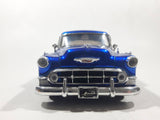 Jada Big Time Kustoms 1953 Chevrolet Bel Air Metallic Blue 1/24 Scale Die Cast Toy Car Vehicle with Opening Doors and Hood