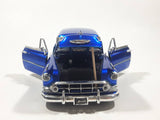 Jada Big Time Kustoms 1953 Chevrolet Bel Air Metallic Blue 1/24 Scale Die Cast Toy Car Vehicle with Opening Doors and Hood