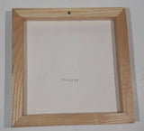 Disney Disneyland Castle Themed Wood Framed Ceramic Tile Trivet 6 3/4" x 6 3/4"