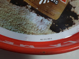 Vintage Dos Equis XX La Mejor Cerveza 13 3/4" Diameter Round Metal Beverage Serving Tray