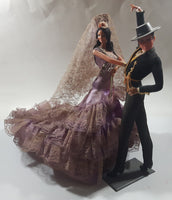 Vintage Marin Chiclana Espana Male and Female Dancers 13 1/2" Tall Plastic Doll Set