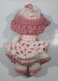 Vintage Strawberry Shortcake Raspberry Fluff Handmade Crochet Yarn 13" Tall Doll