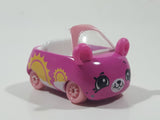 Moose Shopkins Cutie Cars Bear Shaped Pink Die Cast Toy Car Vehicle - No Roof or Figure