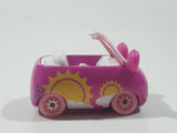 Moose Shopkins Cutie Cars Bear Shaped Pink Die Cast Toy Car Vehicle - No Roof or Figure