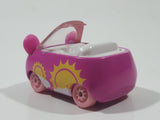 Moose Shopkins Cutie Cars Bear Shaped Pink Die Cast Toy Car Vehicle - No Roof or Figure