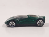 1999 Hot Wheels McDonald's Double Cross Metalflake Dark Green Die Cast Toy Car Vehicle