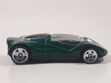 1999 Hot Wheels McDonald's Double Cross Metalflake Dark Green Die Cast Toy Car Vehicle