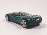 1999 Hot Wheels McDonald's Double Cross Metalflake Dark Green Die Cast Toy Car Vehicle
