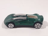 1999 Hot Wheels McDonald's Double Cross Metalflake Dark Green Die Cast Toy Car Vehicle