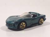 1995 Hot Wheels Gold Medal Speed Dodge Viper RT/10 Dark Metalflake Green Die Cast Toy Dream Sports Car Vehicle