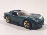 1995 Hot Wheels Gold Medal Speed Dodge Viper RT/10 Dark Metalflake Green Die Cast Toy Dream Sports Car Vehicle