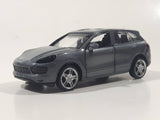 MSZ Porsche Caynne S Dark Grey 1:43 Scale Pull Back Die Cast Toy Car Vehicle with Opening Doors Missing Parts