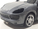MSZ Porsche Caynne S Dark Grey 1:43 Scale Pull Back Die Cast Toy Car Vehicle with Opening Doors Missing Parts