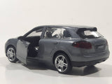 MSZ Porsche Caynne S Dark Grey 1:43 Scale Pull Back Die Cast Toy Car Vehicle with Opening Doors Missing Parts