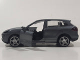MSZ Porsche Caynne S Dark Grey 1:43 Scale Pull Back Die Cast Toy Car Vehicle with Opening Doors Missing Parts