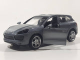 MSZ Porsche Caynne S Dark Grey 1:43 Scale Pull Back Die Cast Toy Car Vehicle with Opening Doors Missing Parts