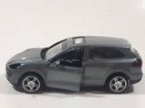MSZ Porsche Caynne S Dark Grey 1:43 Scale Pull Back Die Cast Toy Car Vehicle with Opening Doors Missing Parts