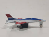 USAF F-16 Fighter Jet Red White Blue Pullback Motorized Friction Die Cast Toy Car Vehicle