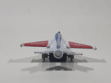 USAF F-16 Fighter Jet Red White Blue Pullback Motorized Friction Die Cast Toy Car Vehicle