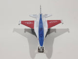 USAF F-16 Fighter Jet Red White Blue Pullback Motorized Friction Die Cast Toy Car Vehicle