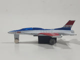USAF F-16 Fighter Jet Red White Blue Pullback Motorized Friction Die Cast Toy Car Vehicle