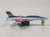 USAF F-16 Fighter Jet Red White Blue Pullback Motorized Friction Die Cast Toy Car Vehicle