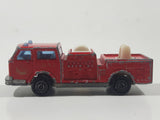 Vintage Majorette Pompier Fire Ladder Truck No. 207 Red 1/100 Scale Die Cast Toy Car Firefighting Rescue Emergency Vehicle