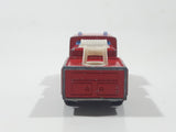 Vintage Majorette Pompier Fire Ladder Truck No. 207 Red 1/100 Scale Die Cast Toy Car Firefighting Rescue Emergency Vehicle