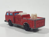 Vintage Majorette Pompier Fire Ladder Truck No. 207 Red 1/100 Scale Die Cast Toy Car Firefighting Rescue Emergency Vehicle