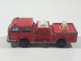 Vintage Majorette Pompier Fire Ladder Truck No. 207 Red 1/100 Scale Die Cast Toy Car Firefighting Rescue Emergency Vehicle