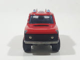 1980s Majorette Range Rover Fire Dept. District 3 Red No. 246 1/60 Scale Die Cast Toy Car Emergency Vehicle w/ Hitch